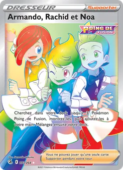 Carte Armando, Rachid et Noa 273/264 – Poing de Fusion