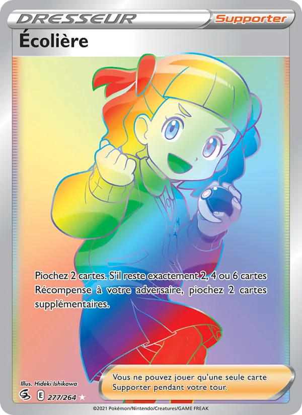 Carte Écolière 277/264 – Poing de Fusion