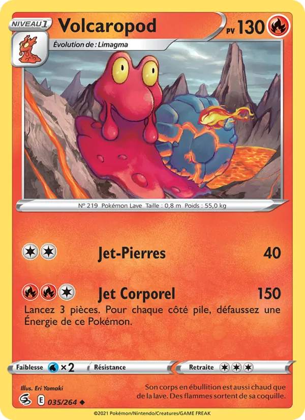 Carte Volcaropod 35/264 – Poing de Fusion