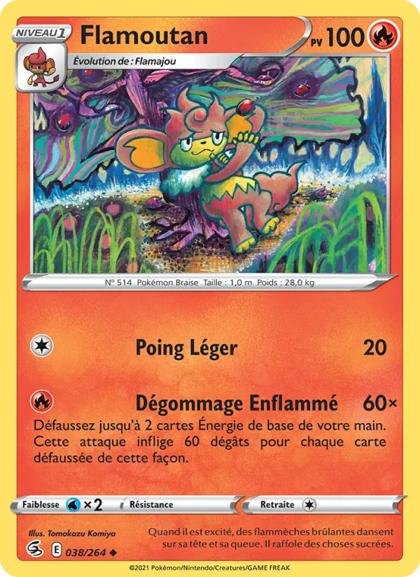 Carte Flamoutan 38/264 – Poing de Fusion