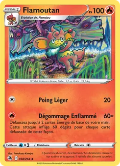 Carte Flamoutan 38/264 – Poing de Fusion