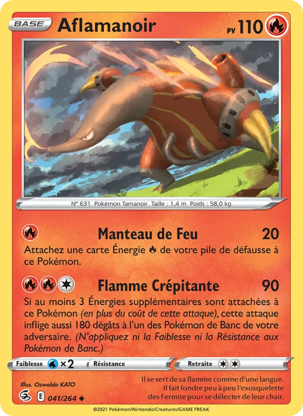 Carte Aflamanoir 41/264 – Poing de Fusion