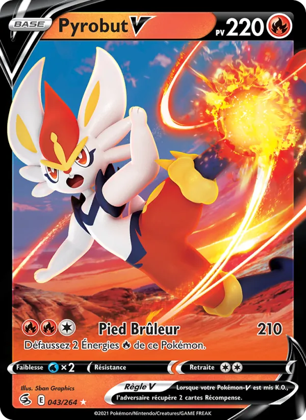 Carte Pyrobut V 43/264 – Poing de Fusion