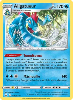 Carte Aligatueur 57/264 – Poing de Fusion