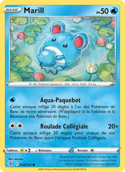 Carte Marill 58/264 – Poing de Fusion