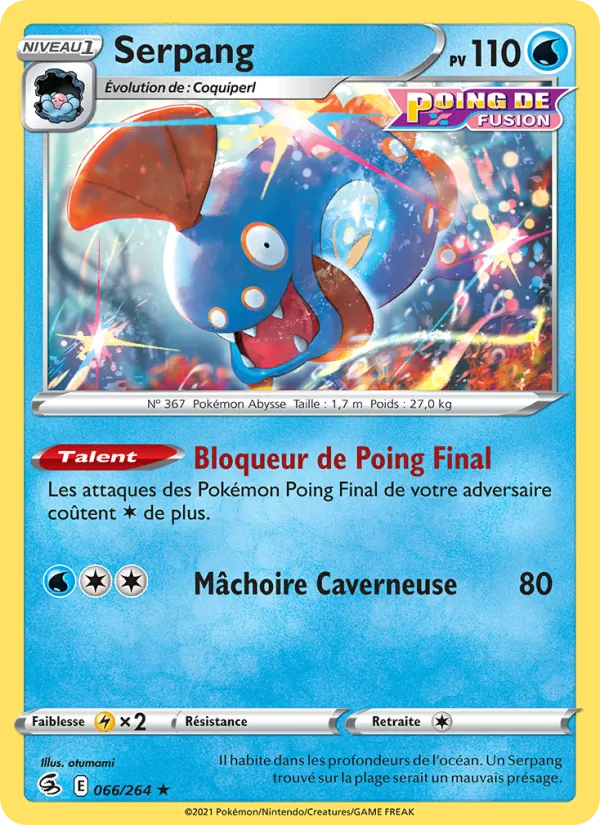 Carte Serpang 66/264 – Poing de Fusion
