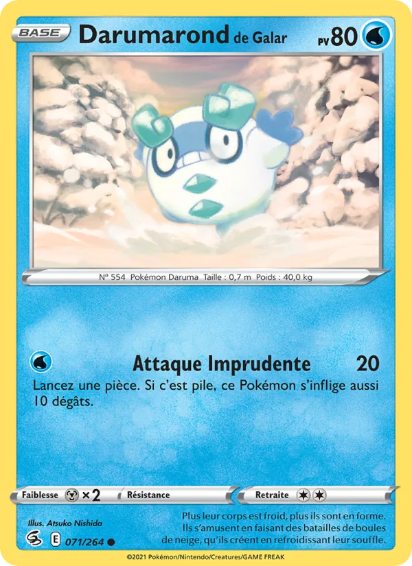 Carte Darumarond de Galar 71/264 – Poing de Fusion
