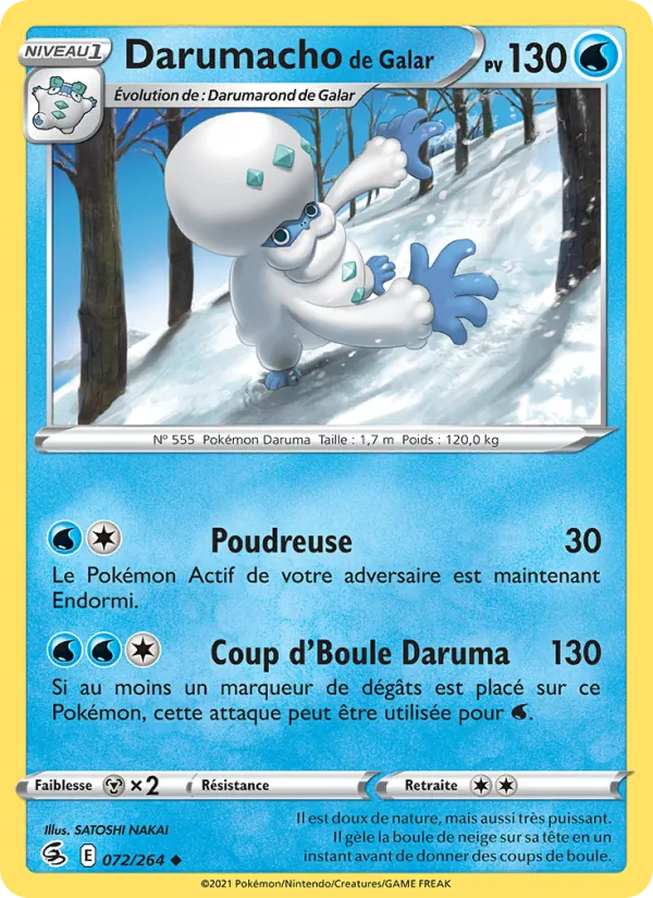 Carte Darumacho de Galar 72/264 – Poing de Fusion