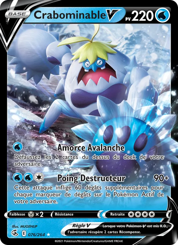 Carte Crabominable V 76/264 – Poing de Fusion