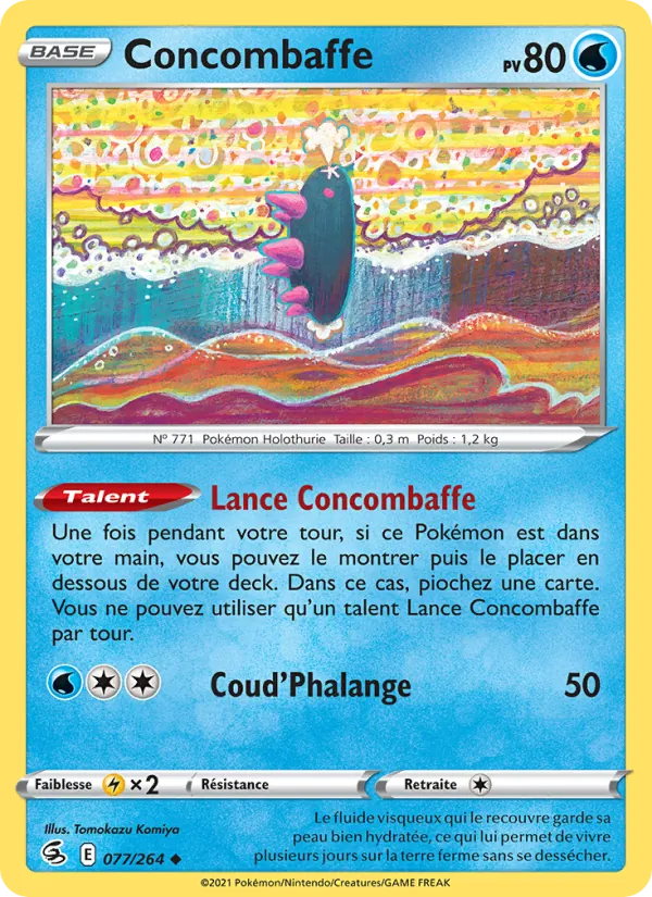 Carte Concombaffe 77/264 – Poing de Fusion