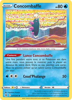Carte Concombaffe 77/264 – Poing de Fusion