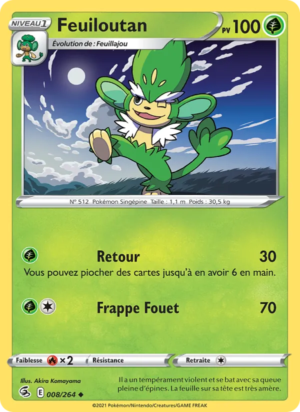 Carte Feuiloutan 8/264 – Poing de Fusion