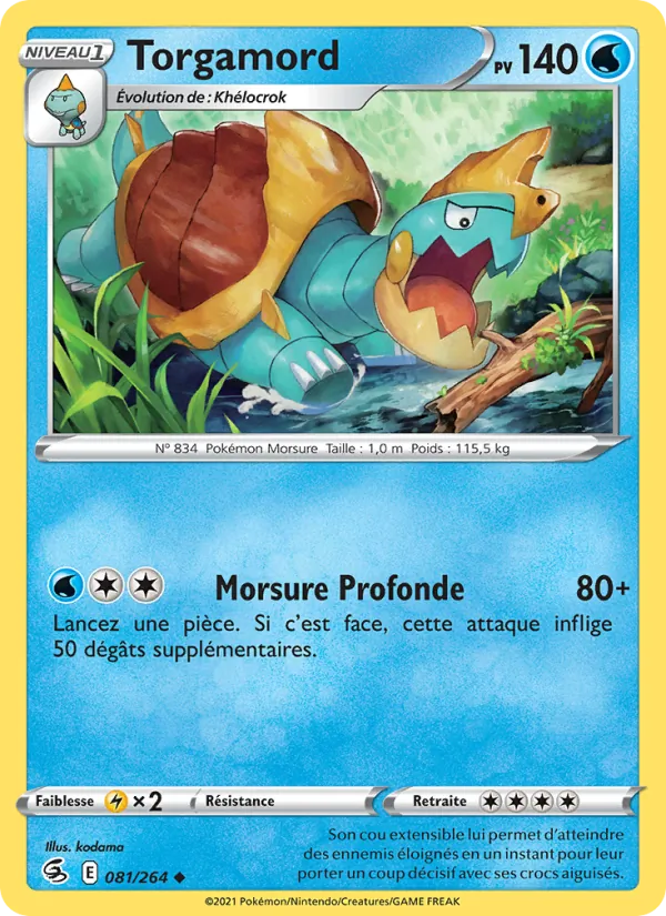 Carte Torgamord 81/264 – Poing de Fusion