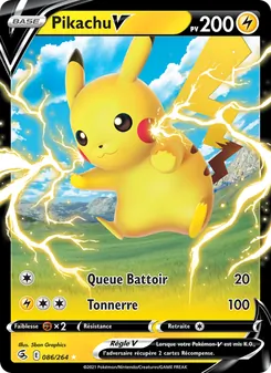 Carte Pikachu V 86/264 – Poing de Fusion