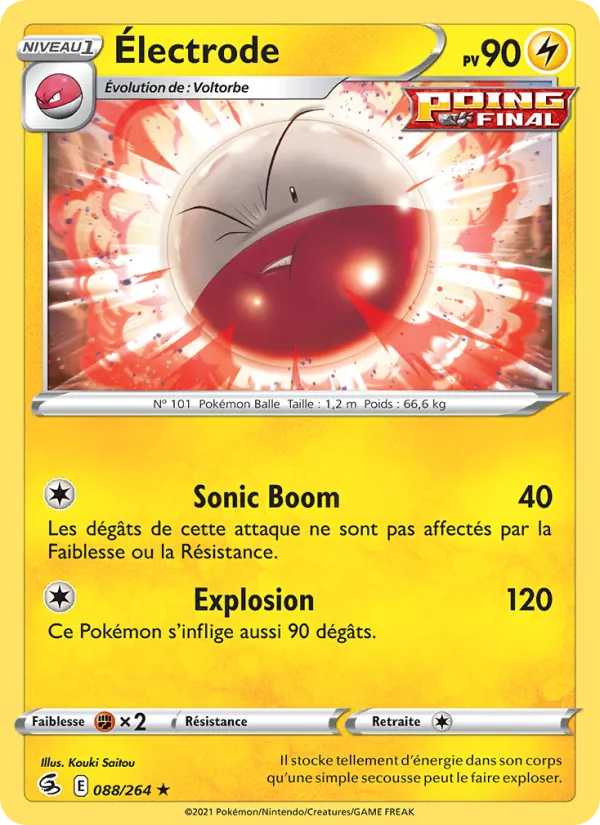 Carte Électrode 88/264 – Poing de Fusion