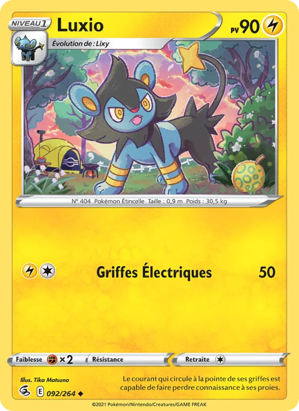 Carte Luxio 92/264 – Poing de Fusion