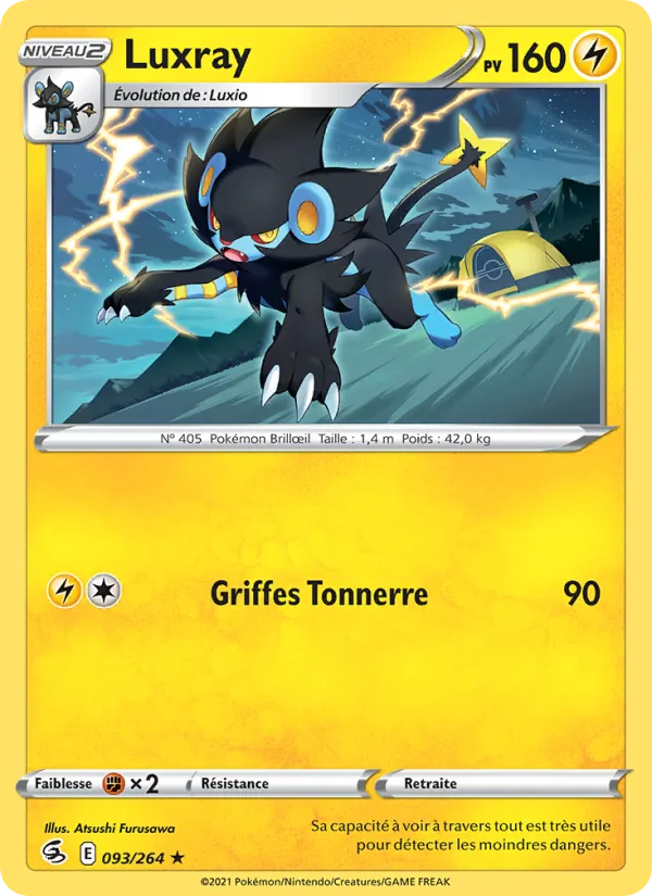 Carte Luxray 93/264 – Poing de Fusion