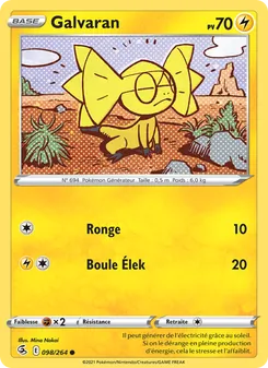 Carte Galvaran 98/264 – Poing de Fusion