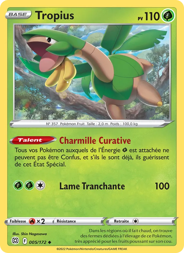 Carte Tropius 005/172 – Stars Étincelantes