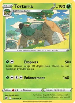 Carte Torterra 008/172 – Stars Étincelantes