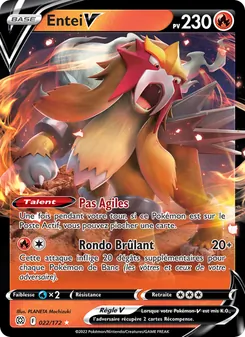 Carte Entei V 022/172 – Stars Étincelantes