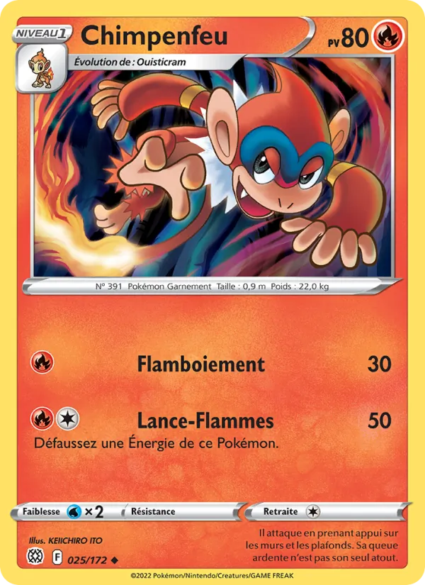 Carte Chimpenfeu 025/172 – Stars Étincelantes