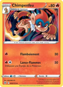 Carte Chimpenfeu 025/172 – Stars Étincelantes