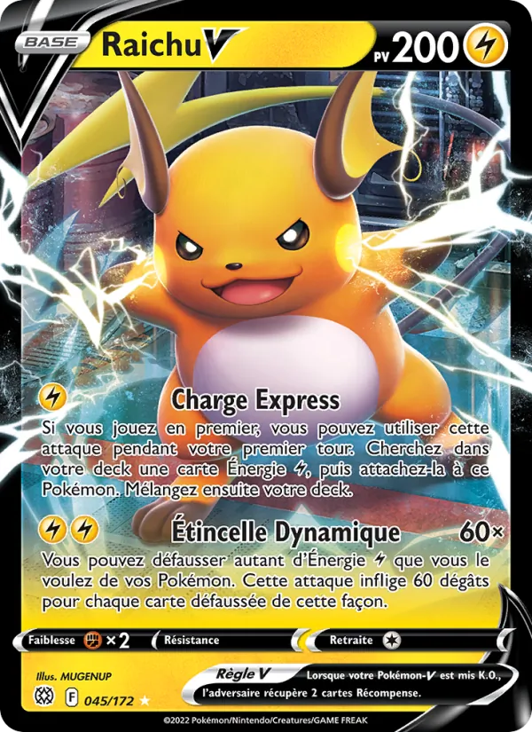 Carte Raichu V 045/172 – Stars Étincelantes