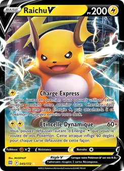 Carte Raichu V 045/172 – Stars Étincelantes