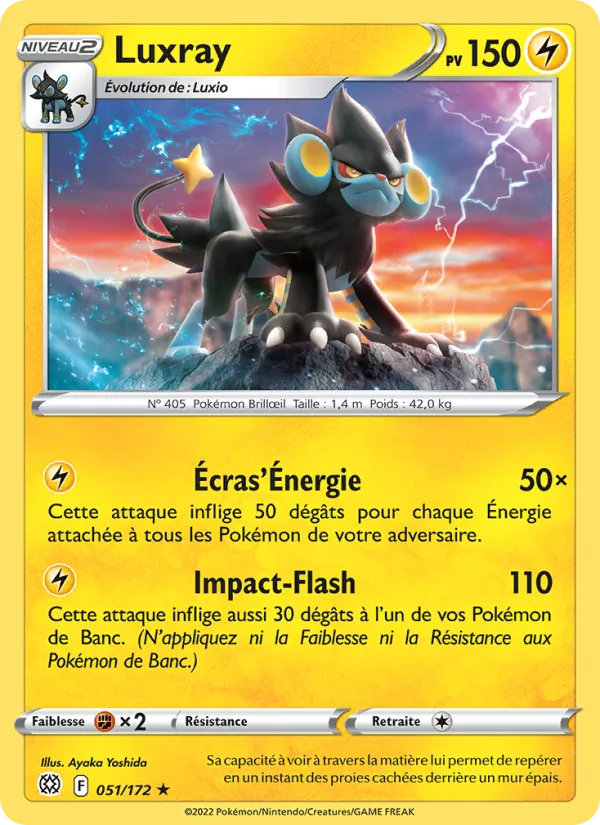Carte Luxray 051/172 – Stars Étincelantes
