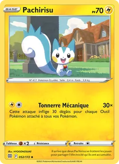 Carte Pachirisu 052/172 – Stars Étincelantes