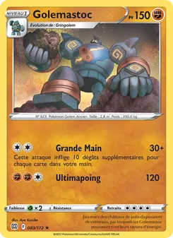 Carte Golemastoc 083/172 – Stars Étincelantes