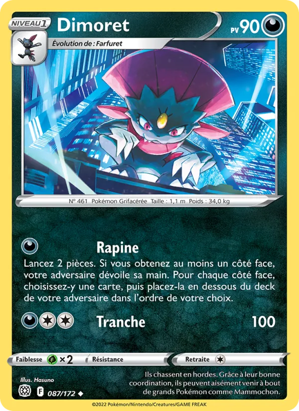 Carte Dimoret 087/172 – Stars Étincelantes