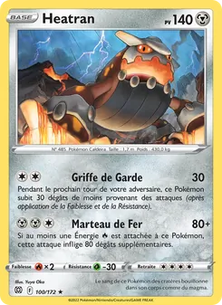 Carte Heatran 100/172 – Stars Étincelantes