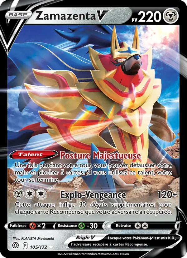 Carte Zamazenta V 105/172 – Stars Étincelantes