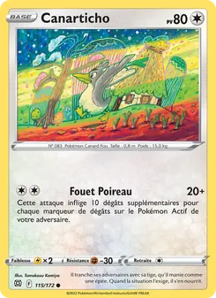 Carte Canarticho 115/172 – Stars Étincelantes