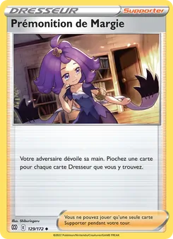 Carte Prémonition de Margie 129/172 – Stars Étincelantes