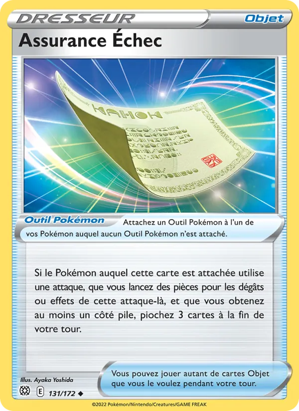 Carte Assurance Échec 131/172 – Stars Étincelantes