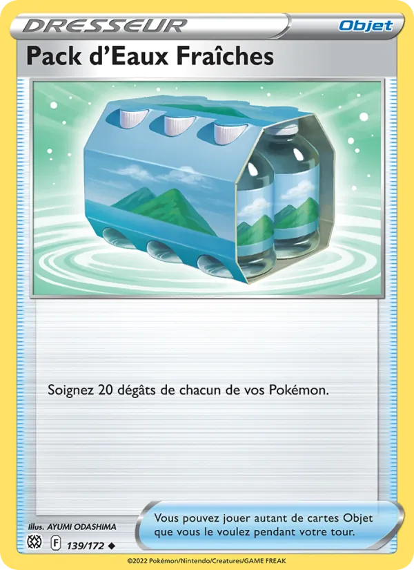 Carte Pack d'Eaux Fraîches 139/172 – Stars Étincelantes