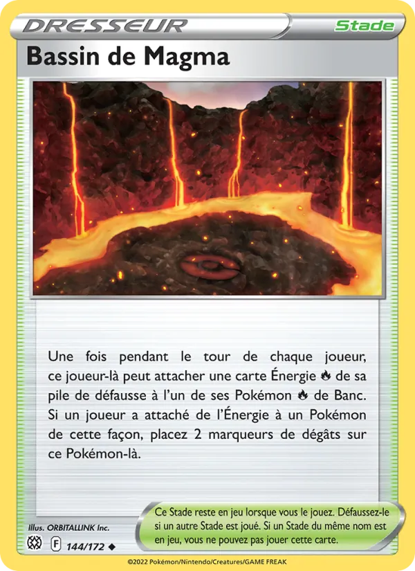 Carte Bassin de Magma 144/172 – Stars Étincelantes