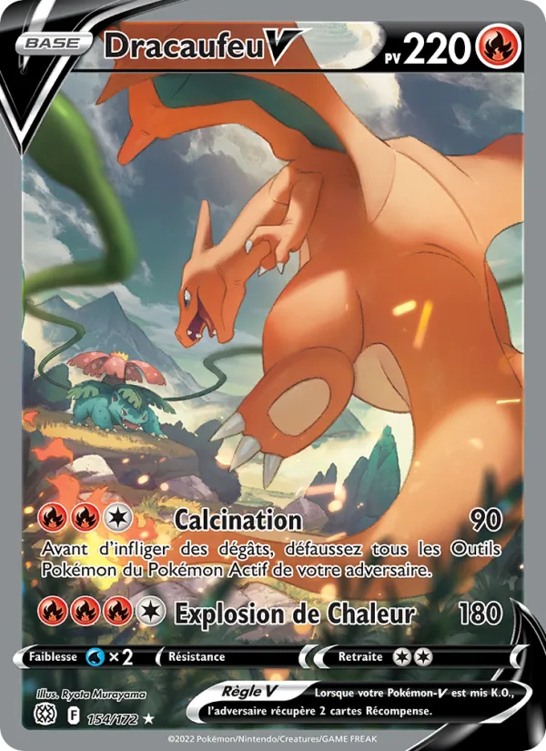 Carte Dracaufeu V 154/172 – Stars Étincelantes