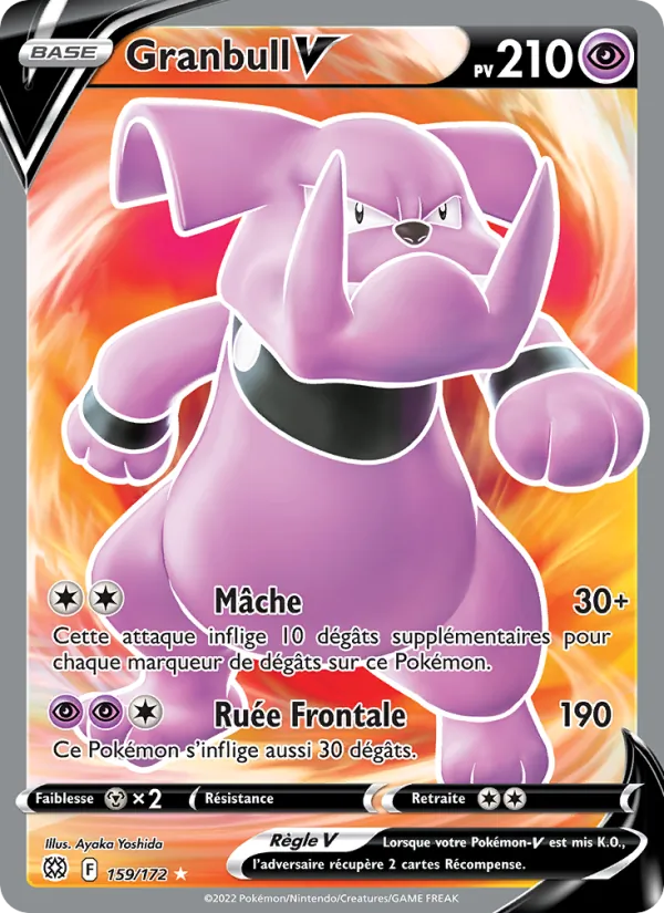 Carte Granbull V 159/172 – Stars Étincelantes