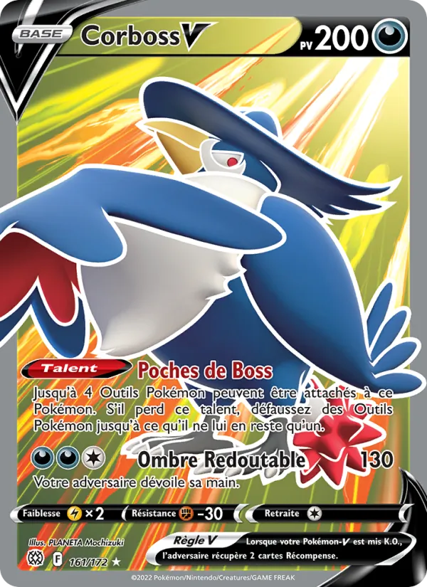 Carte Corboss V 161/172 – Stars Étincelantes