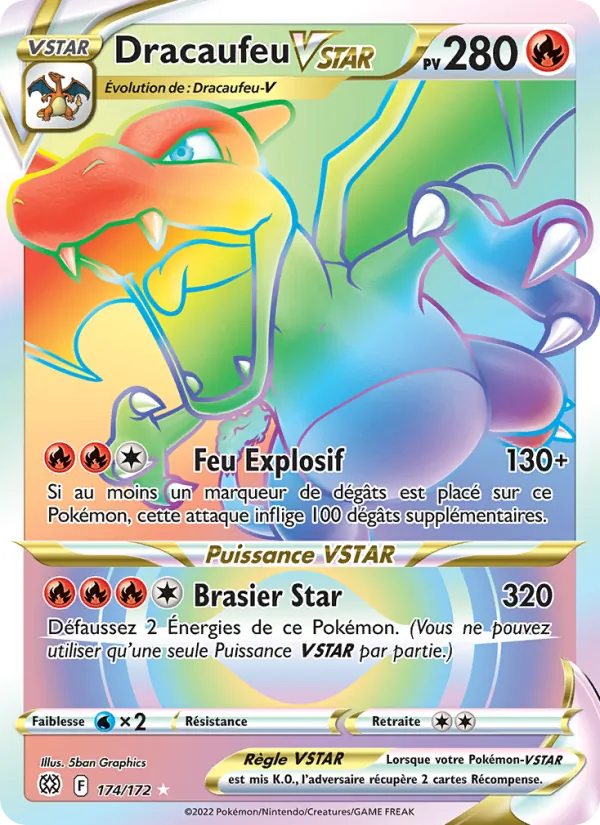Carte Dracaufeu VSTAR 174/172 – Stars Étincelantes