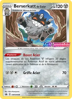Carte Berserkatt de Galar SWSH008 – Promo SWSH