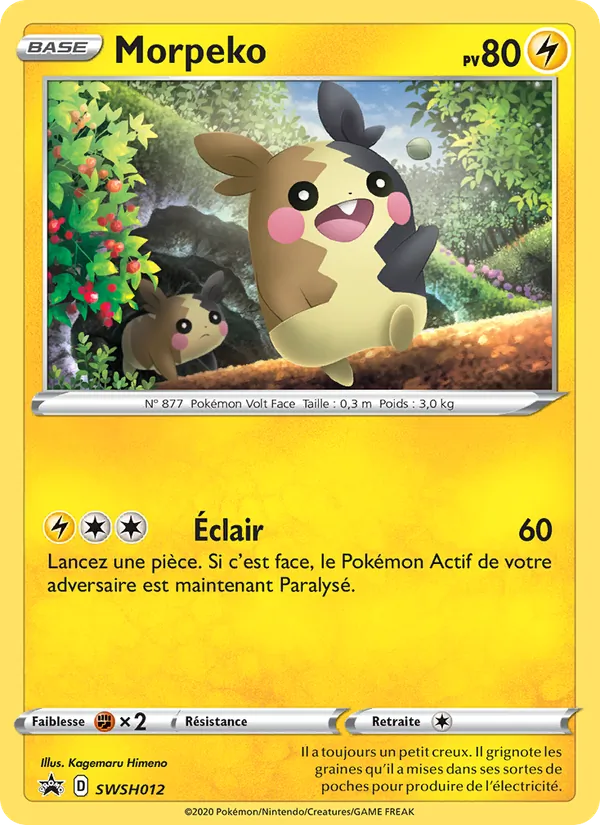 Carte Morpeko SWSH012 – Promo SWSH