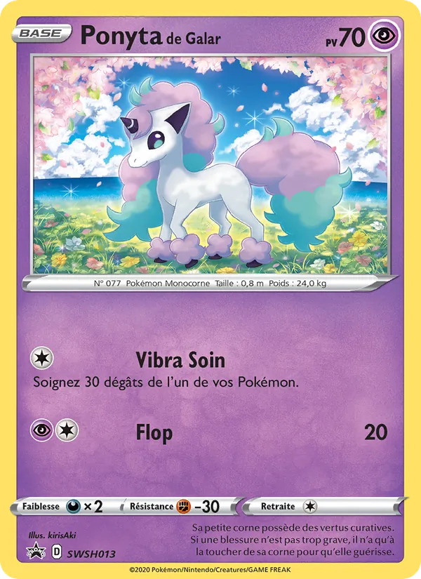 Carte Ponyta de Galar SWSH013 – Promo SWSH