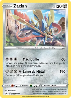 Carte Zacian SWSH033 – Promo SWSH