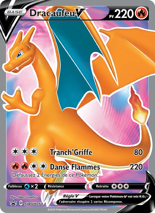 Carte Dracaufeu V SWSH050 – Promo SWSH