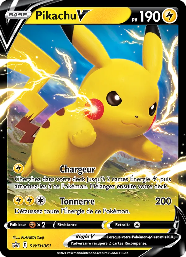 Carte Pikachu V SWSH061 – Promo SWSH